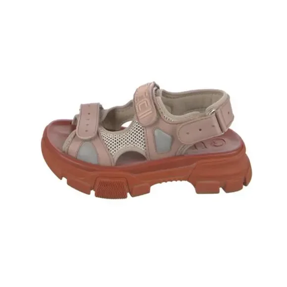 Gucci chunky with mesh red and pink sandals - Picture 2 of 5